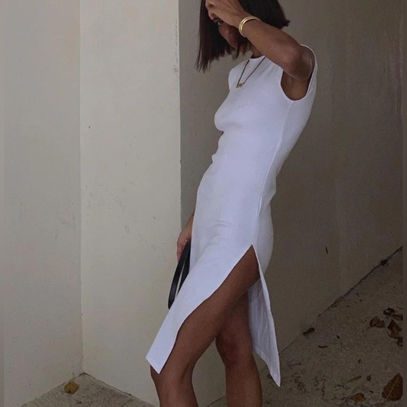 NWT Princess Polly White Midi Dress Size 4 - Picture 4 of 7